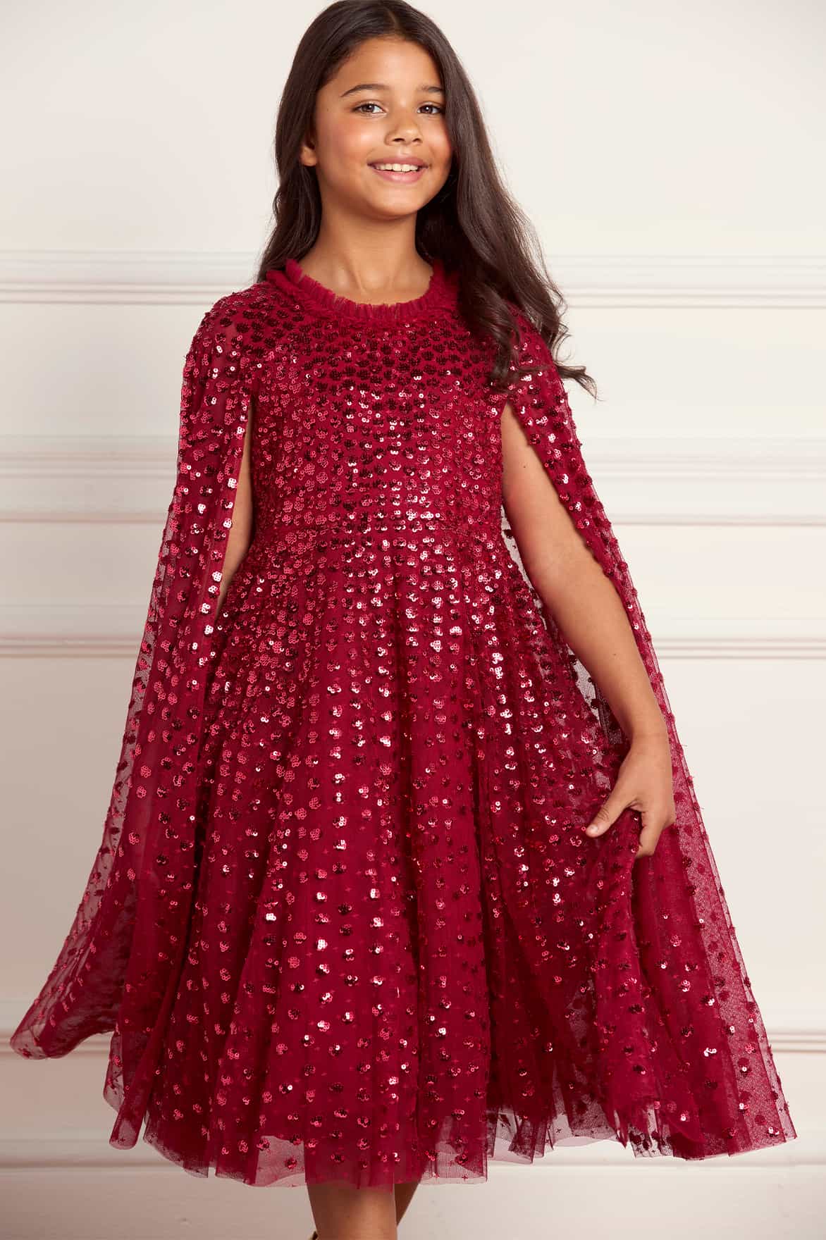 Raindrop Cape Kids Dress
