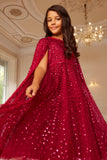 Raindrop Cape Kids Dress