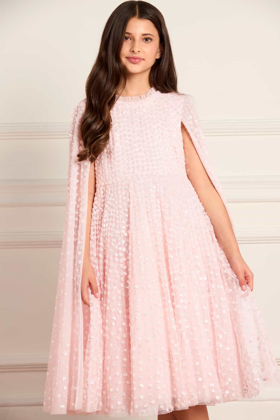 Raindrop Cape Kids Dress