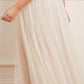 Ribbon Bouquet Bodice Ankle Gown