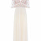 Ribbon Bouquet Bodice Ankle Gown