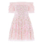 Ribbon Heart Off-Shoulder Micro Mini Dress