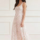 Ribbon Heart Scoop Neck Ballerina Dress
