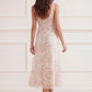 Ribbon Heart Scoop Neck Ballerina Dress