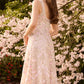 Ribbon Heart Scoop Neck Ballerina Dress