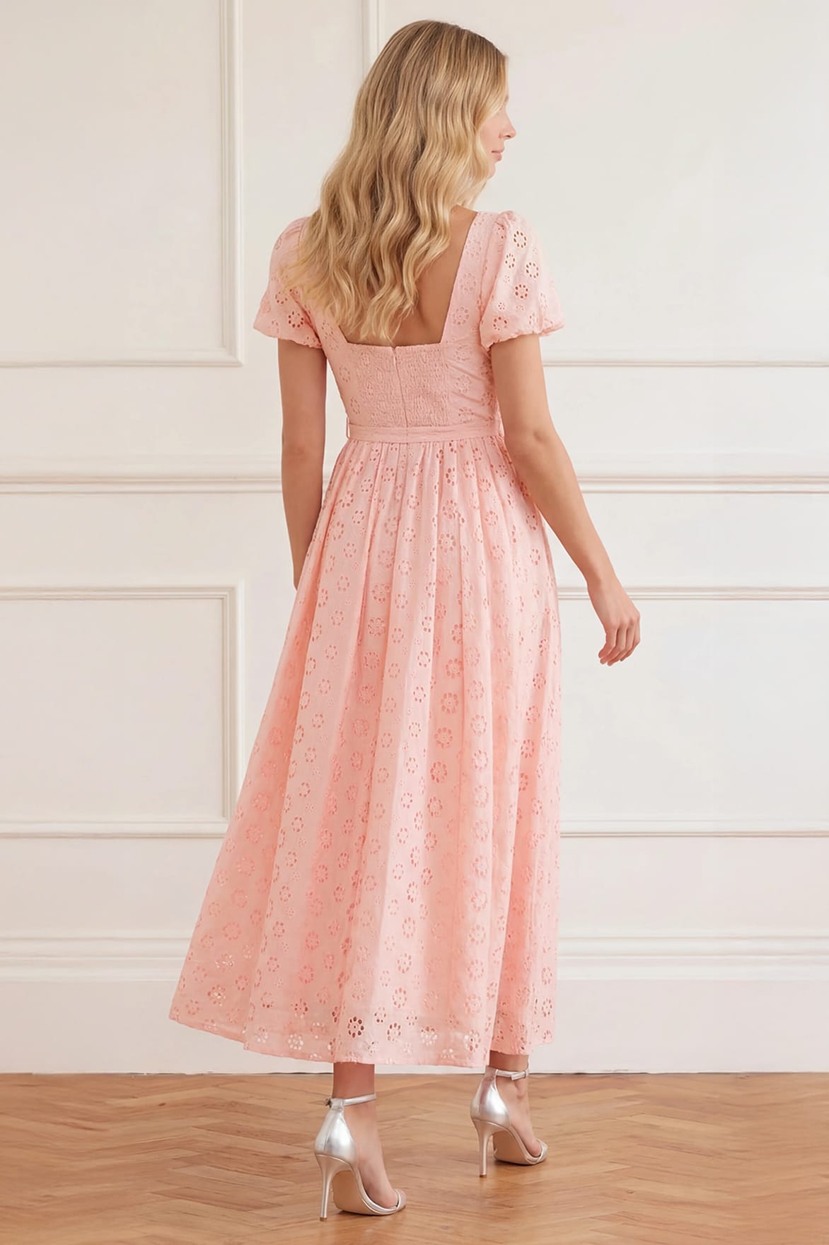 Romilly Cotton Broderie Ankle Gown