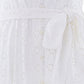 Romilly Cotton Broderie Long Sleeve Shirt Dress