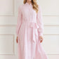 Romilly Cotton Broderie Long Sleeve Shirt Dress