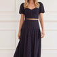 Romilly Cotton Broderie Ankle Skirt