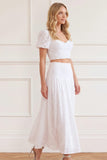 Romilly Cotton Broderie Ankle Skirt