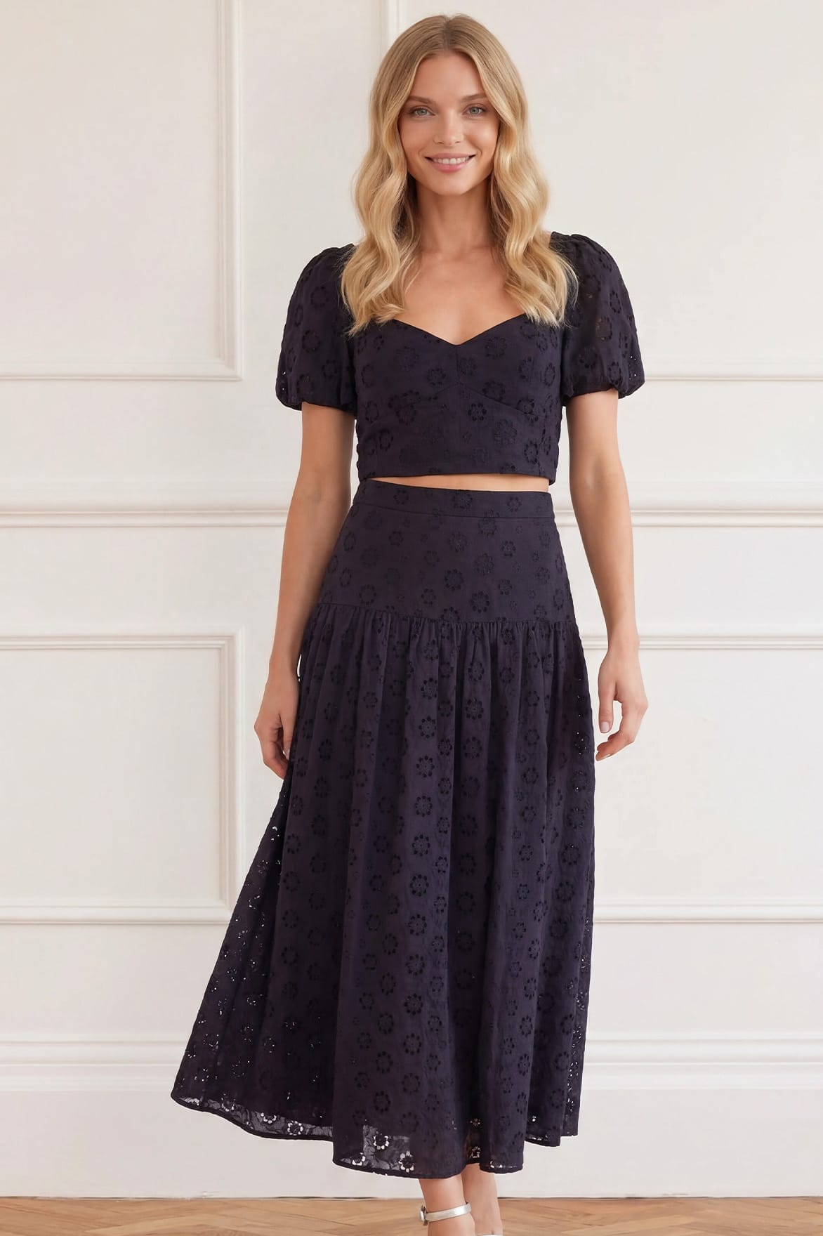 Romilly Cotton Broderie Top