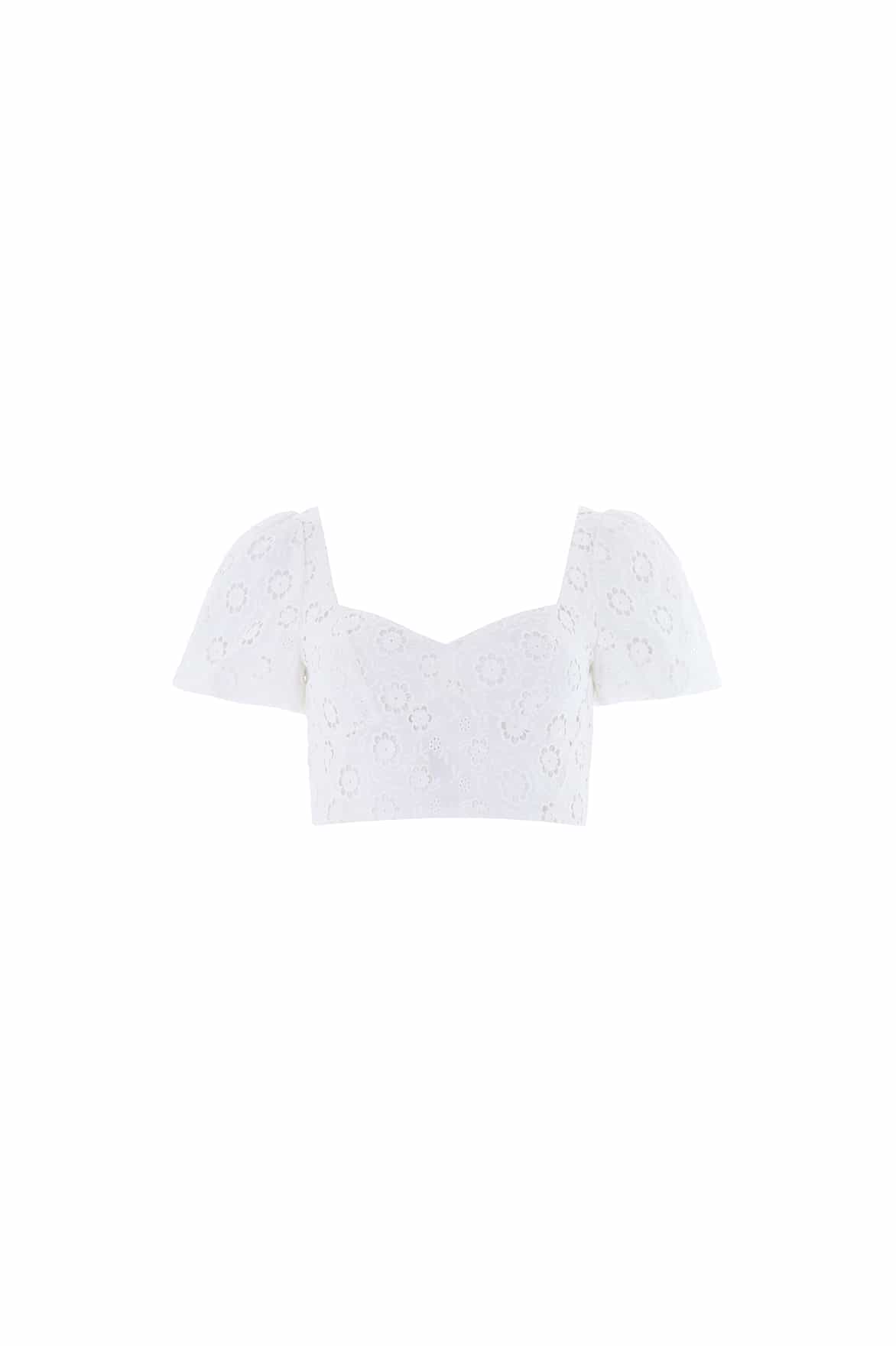 Romilly Cotton Broderie Top