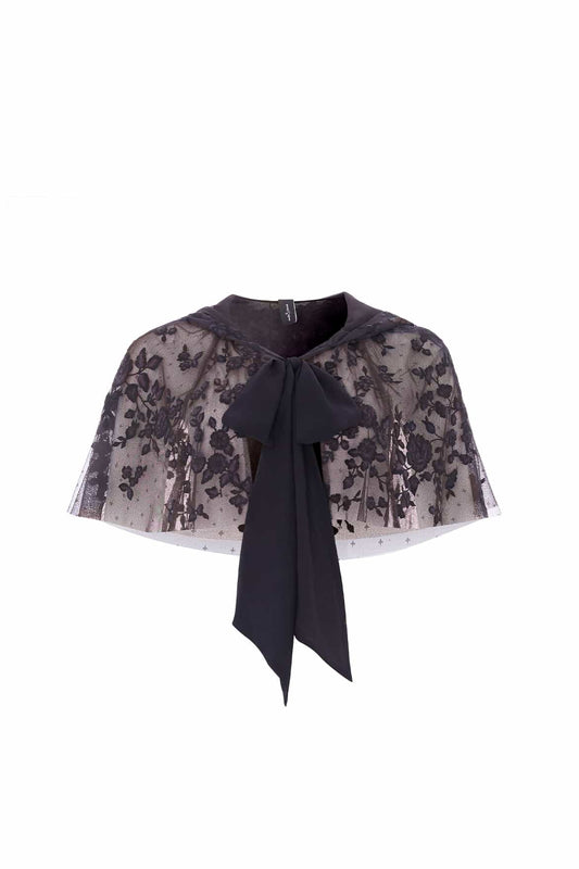Rosa Hooded Short Cape