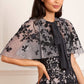 Rosa Hooded Short Cape