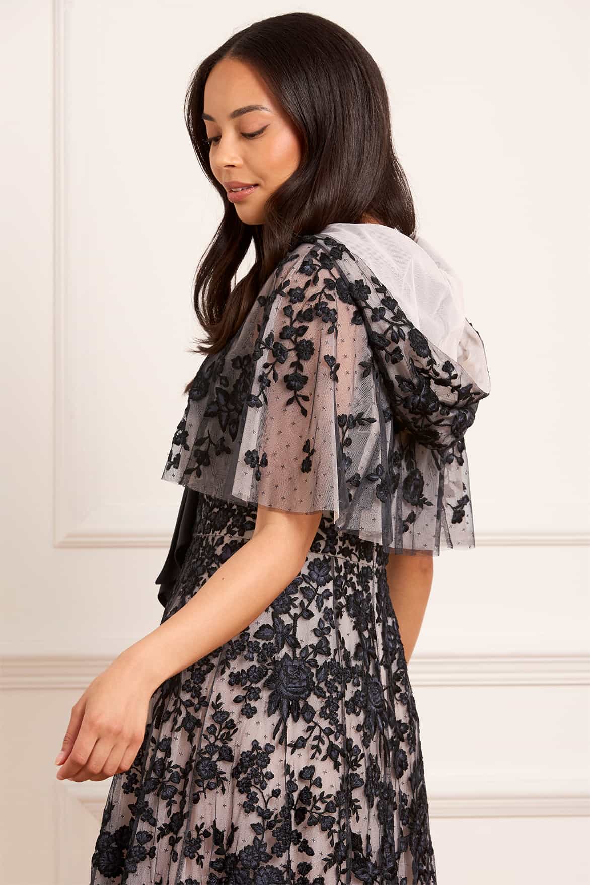 Rosa Hooded Short Cape