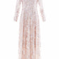 Rosanna Lattice Round Neck Gown