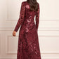 Rosanna Lattice Round Neck Gown