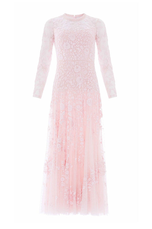 Rosa Round Neck Ankle Gown