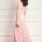 Rosa Round Neck Ankle Gown