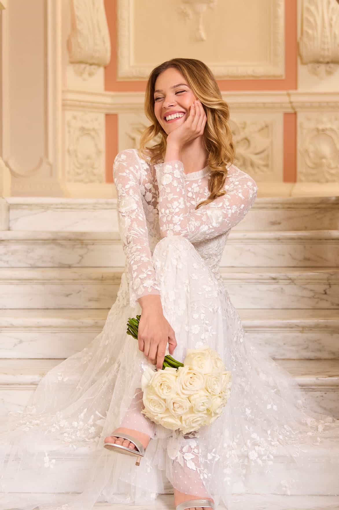 Rosa Round Neck Ankle Gown