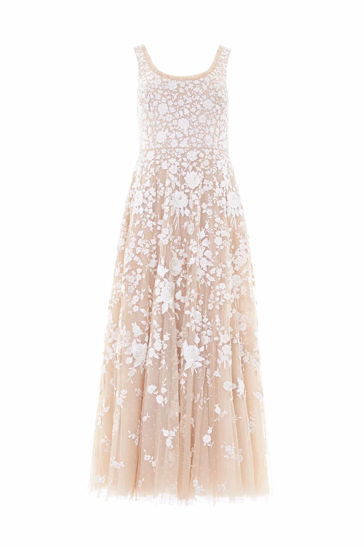 Rosa Scoop Neck Ankle Gown
