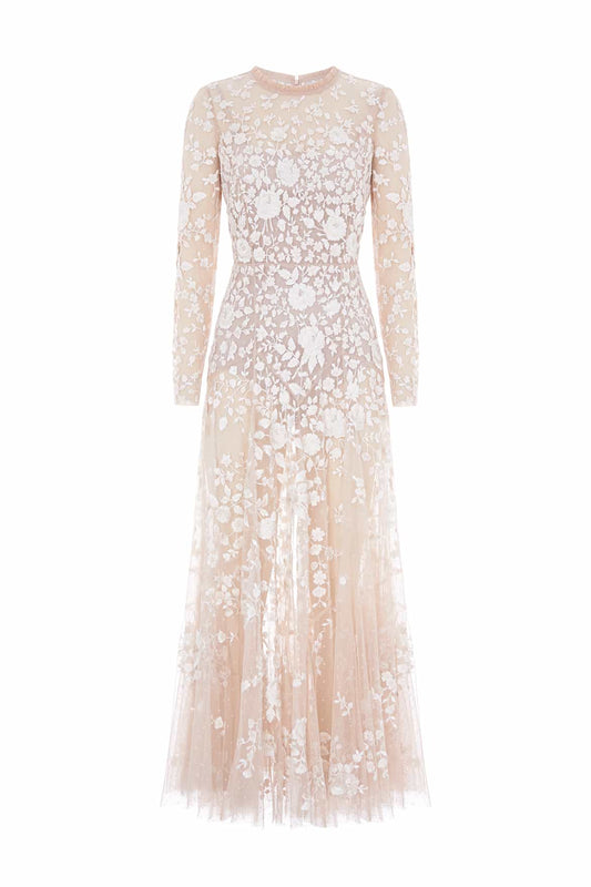 Rosa Sheer Ankle Gown