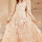 Rosa Sheer Ankle Gown