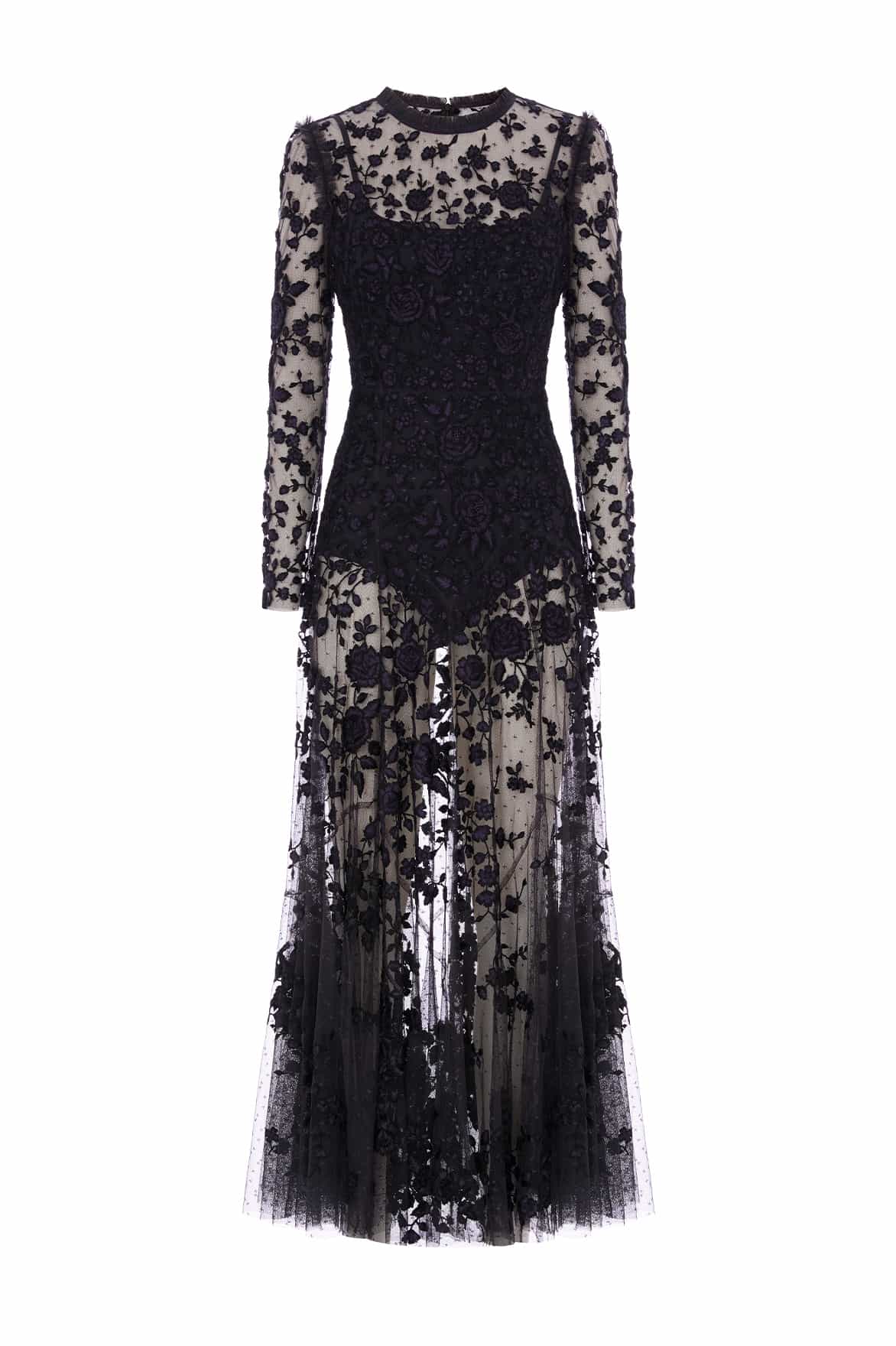 Rosa Sheer Ankle Gown