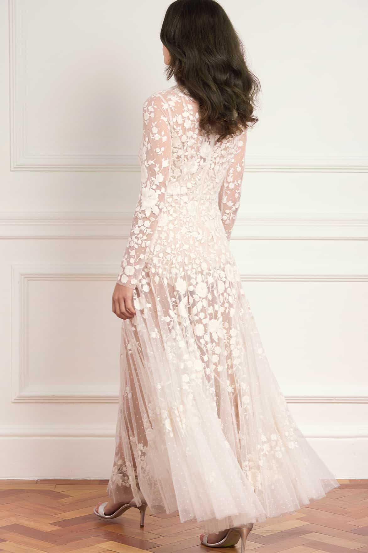 Rosa Sheer Ankle Gown