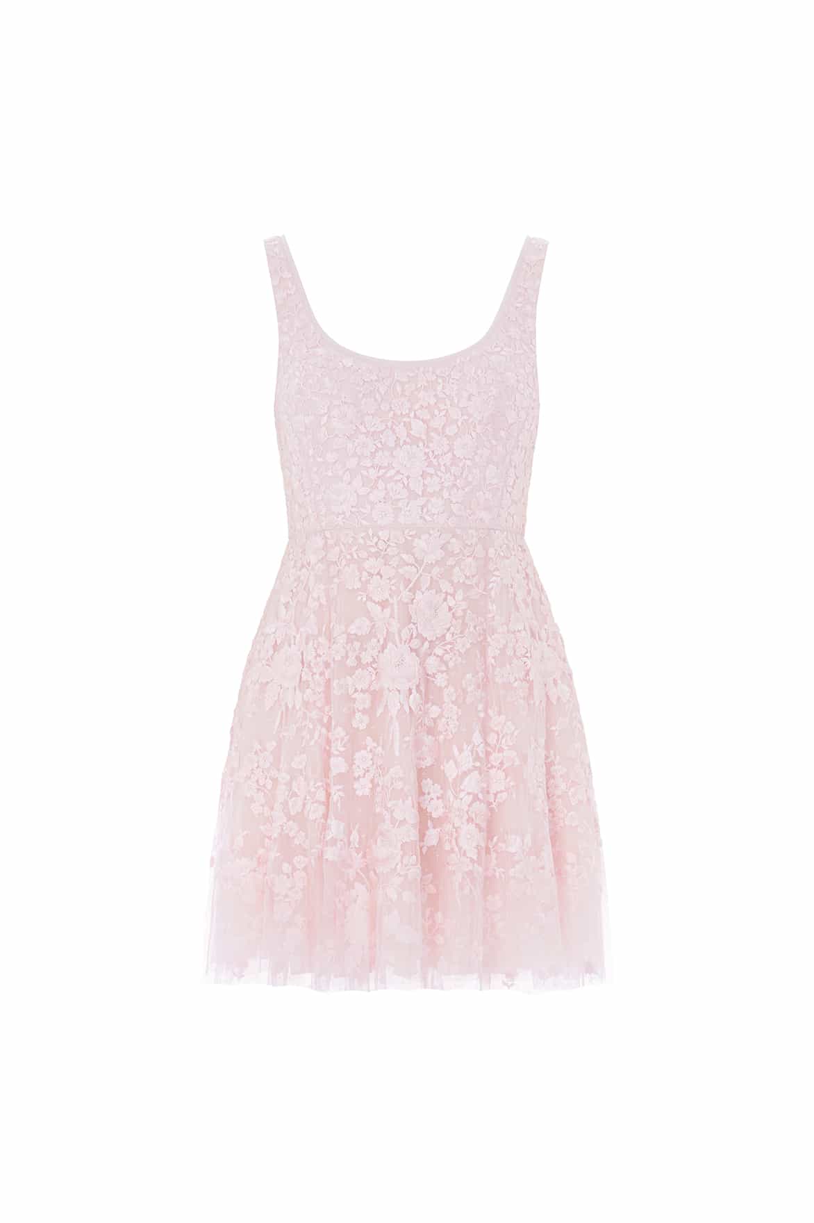 Rosa Sleeveless Scoop Neck Micro Mini Dress