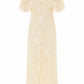 Rosa V-Neck Cape Gown