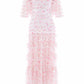 Rose Ditsy Short Sleeve Ankle Gown