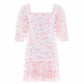 Rose Ditsy Short Sleeve Micro Mini Dress