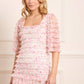 Rose Ditsy Short Sleeve Micro Mini Dress