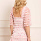 Rose Ditsy Short Sleeve Micro Mini Dress