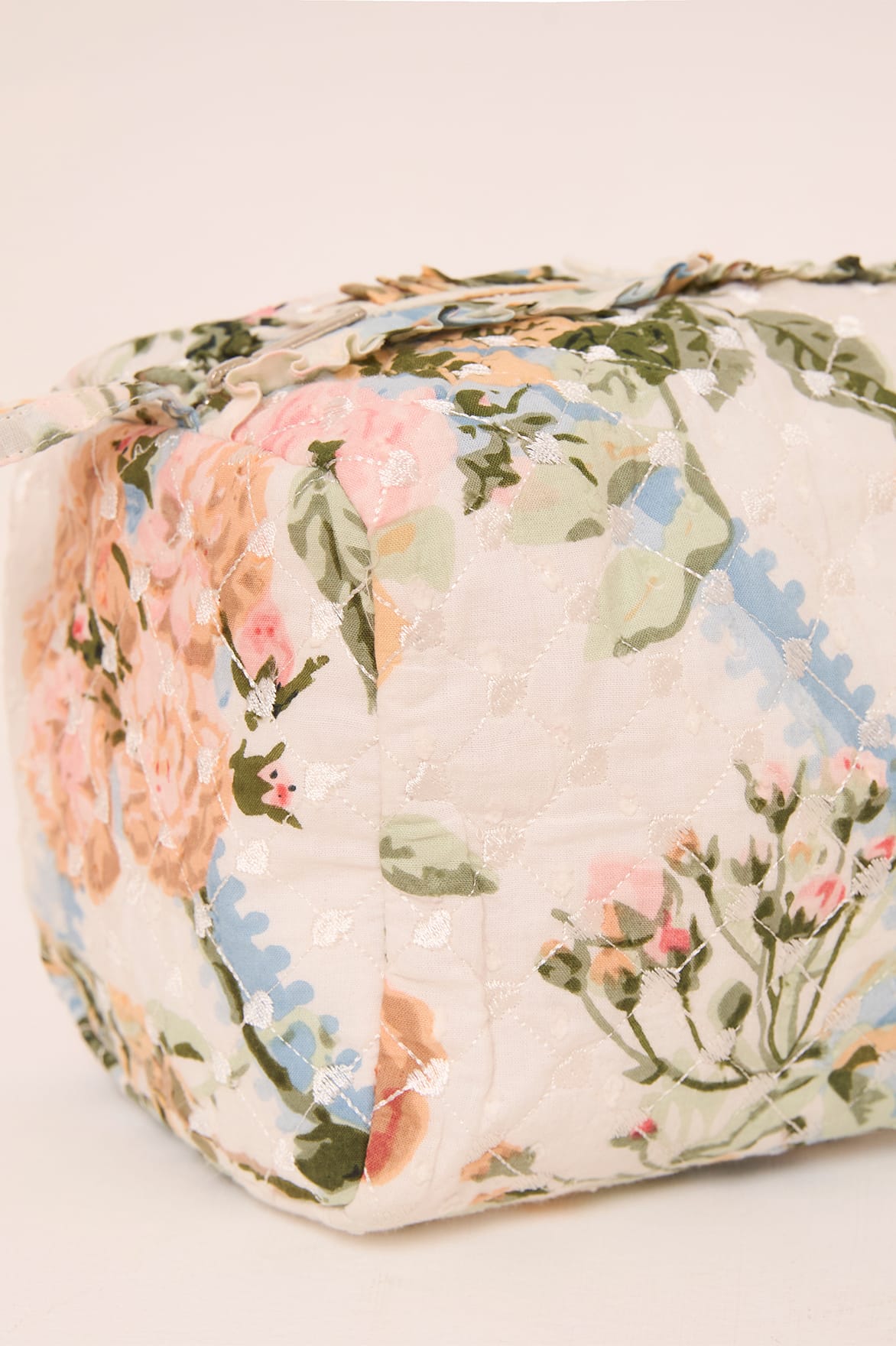 Rose Garden Medium Quilted Makeup Bag