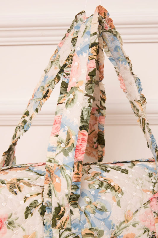 Rose Garden Quilted Shoulder Bag