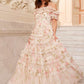 Rose Lisette Off-Shoulder Gown