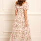 Rose Lisette Off-Shoulder Gown