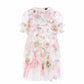 Rose Scallop Ruffle Kids Dress