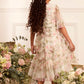 Rose Scallop Ruffle Kids Dress