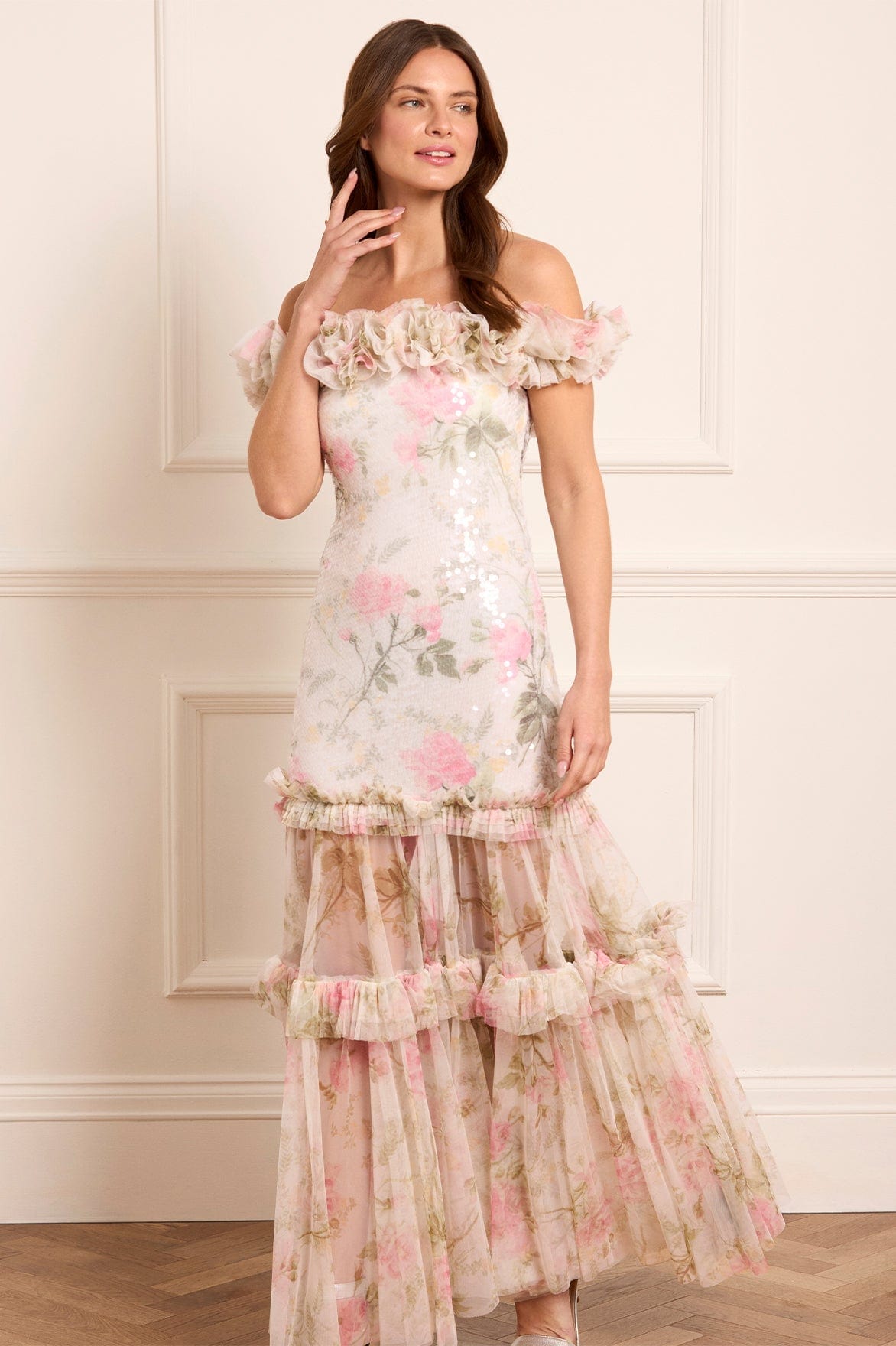 Rose Tallulah Off-Shoulder Gown