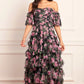 Rose Vine Aviana Off-Shoulder Gown
