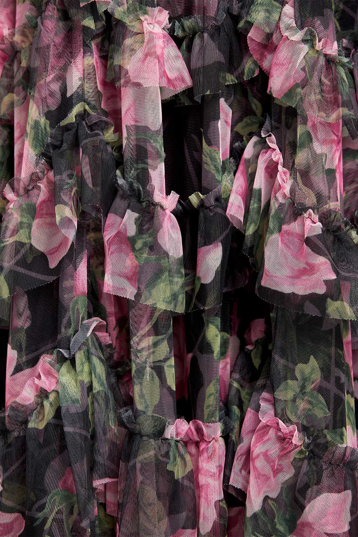 Rose Vine Aviana Off-Shoulder Gown