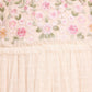Rosie Lace Bodice Short Sleeve V-Neck Ballerina Dress