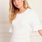 Scallop Lace Pointelle Knit Gown