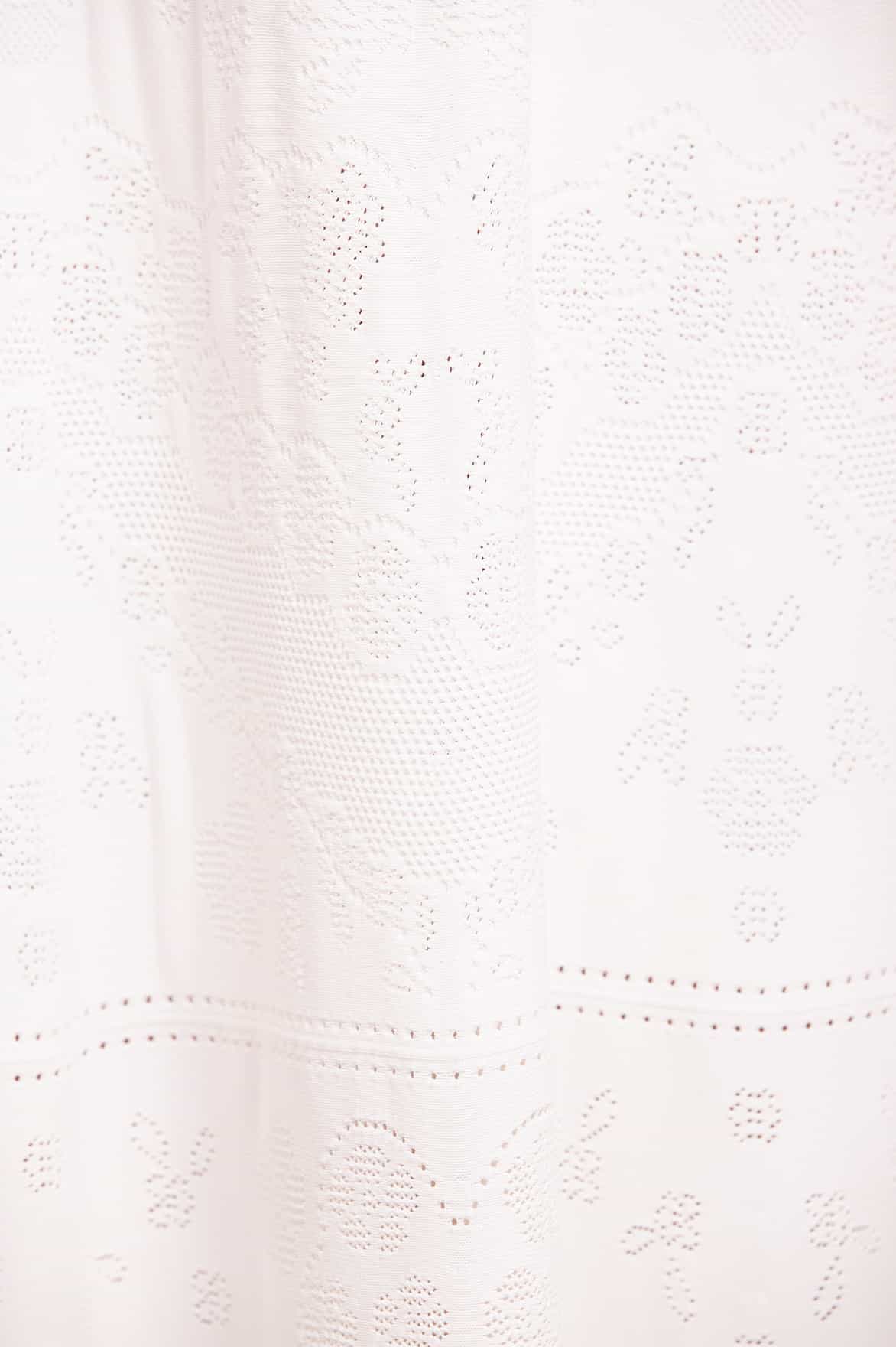 Scallop Lace Pointelle Knit Gown