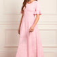 Scallop Lace Pointelle Knit Gown