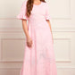 Scallop Lace Pointelle Knit Gown