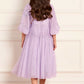 Scallop Sequin Kids Dress